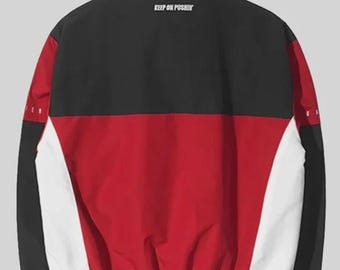 Qt8 Garments Red & Black Unisex Track Jacket - Etsy