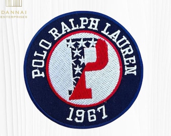 Polo Ralph Lauren Style 4" Embroidered Patch | Iron-On/Sew-On Clothing Emblem