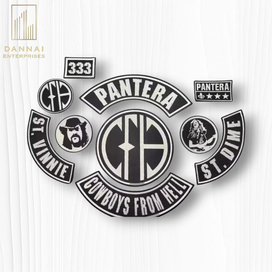 CFH Pantera Patch – Cowboys From Hell | St. Dime & Vinnie Embroidered ...