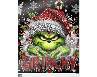 Grinch Christmas Wrapping Paper, Festive Gift Wrap, Holiday Party Decor,