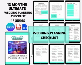 12 Month Ultimate Wedding Planning Checklist