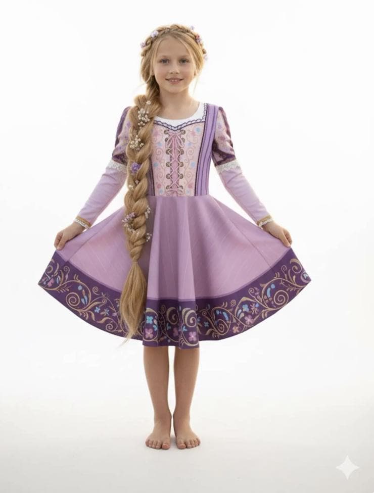 Rapunzel Dress Long Sleeve - Etsy