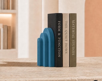 Art Deco Arch Bookend | Geometric Modern Sculpture | Minimalist Retro Decor | Housewarming Graduation Gift | Unique Present for Book Lovers