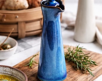 Handmade Ceramic Oil Cruet – Olive Oil Bottle – Provençal Style – Kitchen Table Decor