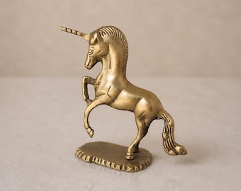 Small Brass Unicorn Figurine