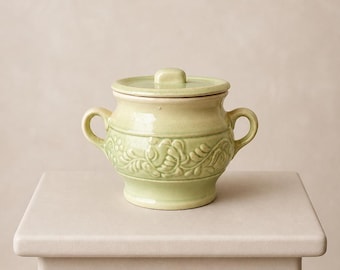Green Lidded Ceramic Jar
