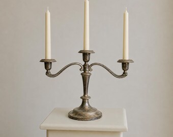 Vintage Silver-Plated Candelabra