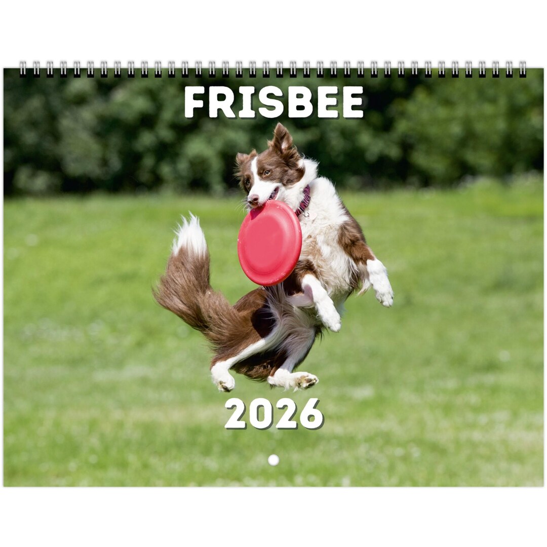 Frisbee Wall Calendar 2026 Etsy Il J5pu 