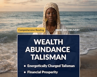 Wealth & Abundance Talisman | Energetically Charged Artifact for Financial Prosperity | Instant PDF Download