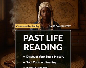 Past Life Reading | Soul Contract, Karmic Lessons & Soul History | Same Day PDF Report