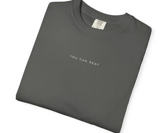 YOU CAN REST / Matthew 11:28 T-shirt | Scripture Tee, Minimal Faith Design