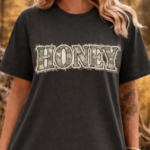 Hunting Honey MAMA Wifey Camo Faux Quilt PNG, Vintage Patchwork Mom Shirt Design, Western Hunting Season , Sublimation Digital Download