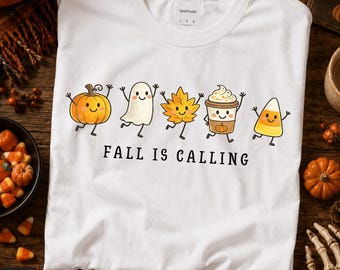 Feliz Halloween Lindo Otoño PNG, Calabaza Fantasma Caramelo Maíz Hoja de Arce PNG, Diseño de Sublimación de Otoño, Gráfico de Otoño, Pumpkin Spice Latte PNG