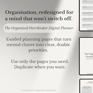 Eenvoudige minimalistische digitale planner | Niet-gedateerde dagelijkse, wekelijkse en maandelijkse lay-out | Gehyperlinkte pdf | Kalender 2025-2028