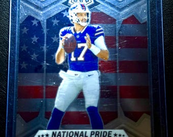 JOSH ALLEN / Mosaico Plata Prizm Orgullo Nacional 2024 #254 Buffalo Bills