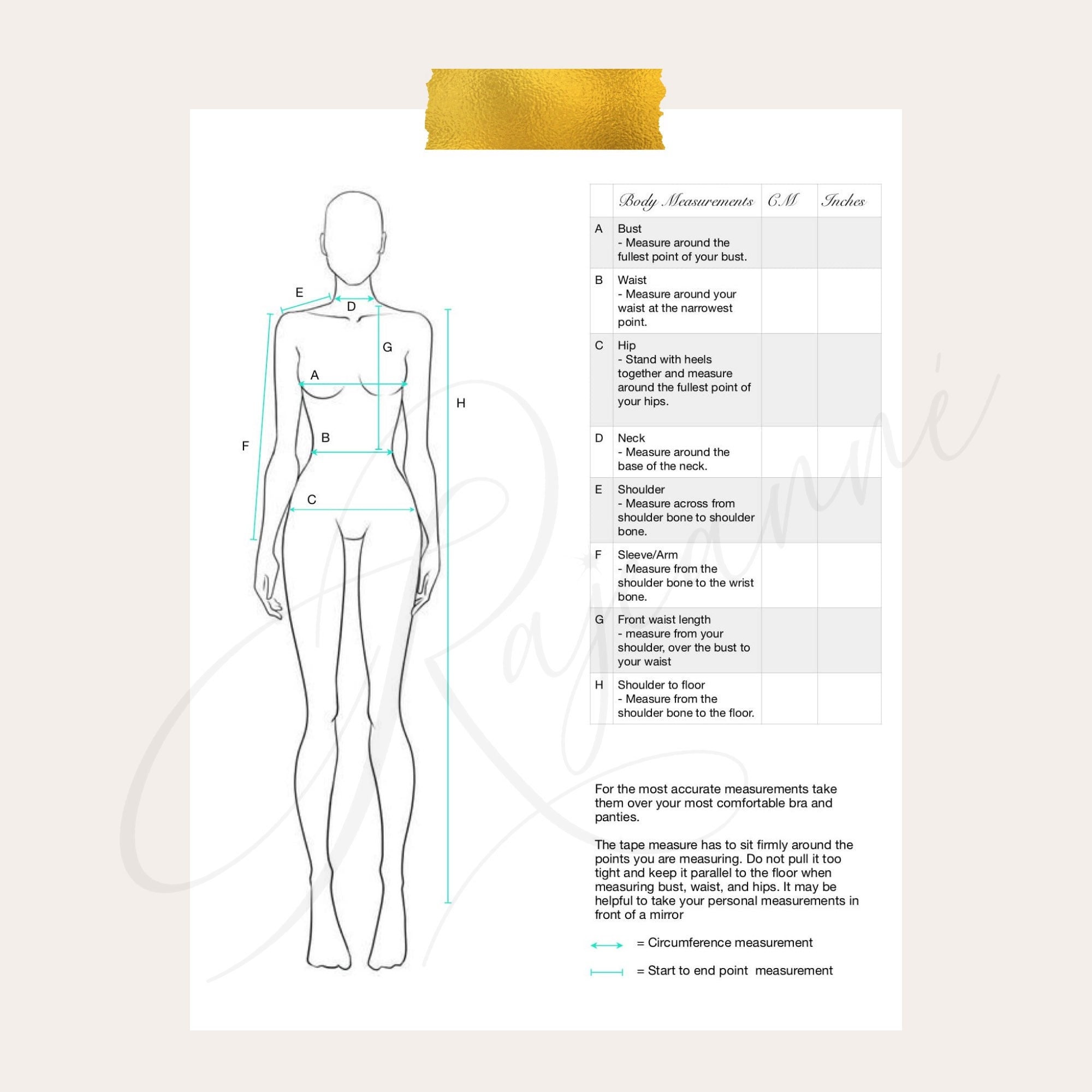 Learn to sew - Taking body measurements