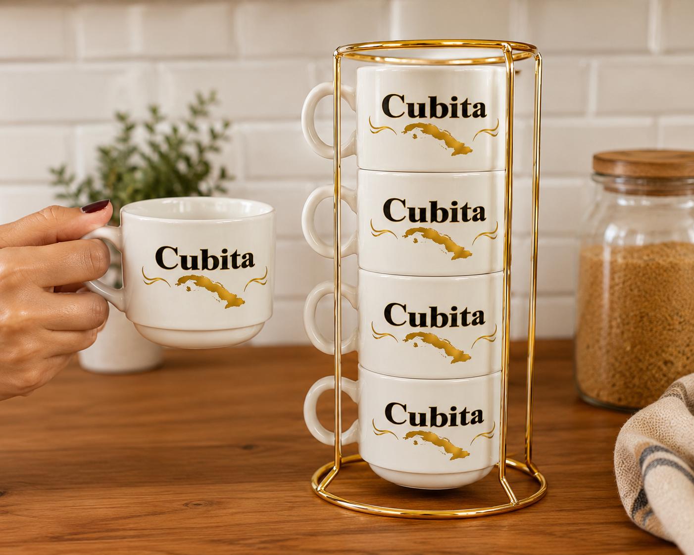 Stackable coffee mugs in stand - Etsy 日本