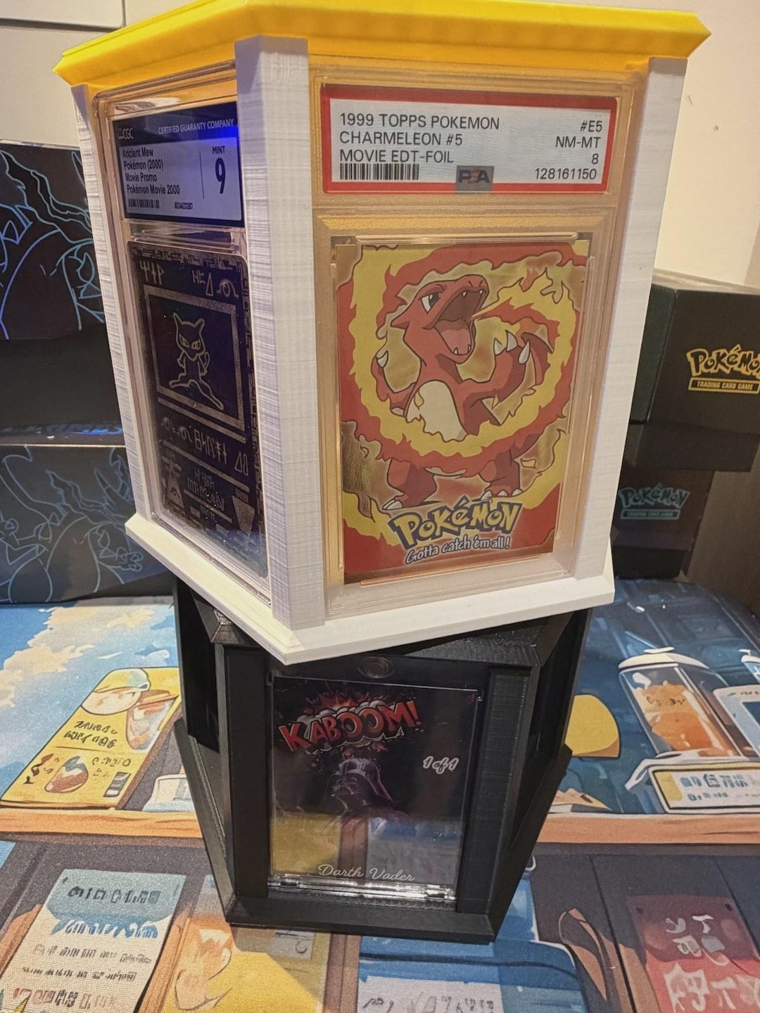 Rotating STACKABLE Card Display -one Touch 35pt Mag Rotating and ...