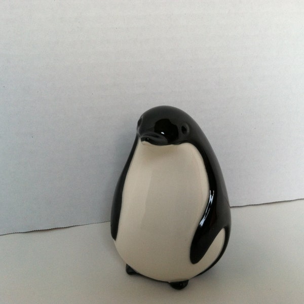 Vintage  Black and White Penguin