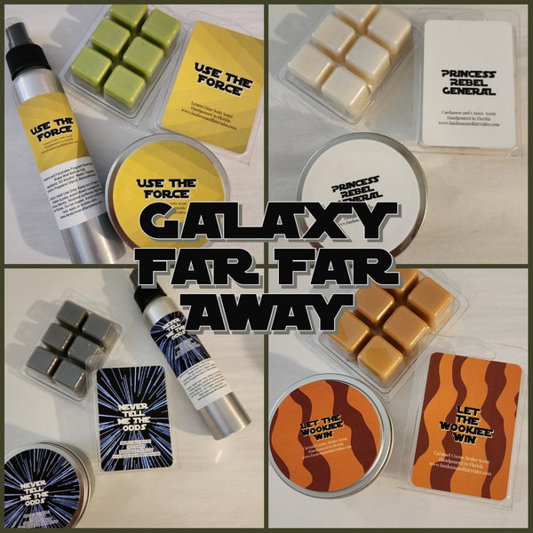 Galaxy Far Far Away collection  Wax Melts, Candles, or Room Spray