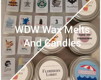 Magical Theme Park Wax Melts and Candles Listing - All the  WDW Wax Melts- One listing