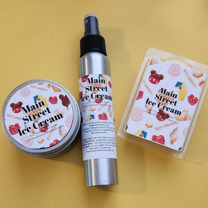 Main Street Ice Cream Parlor Wax Tart or candle  - Plaza Ice Cream Parlor Scented Wax Melts