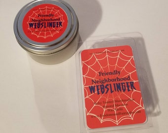 Friendly Neighborhood Webslinger Wax Tarts and candles - Toasted Marshmallow Scented Superhero Wax melts