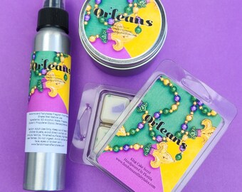 Orleans King Cake Scented Candles, Wax Melts and Room Sprays