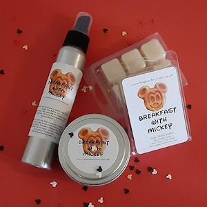 Breakfast with Mickey Wax Melts, Room Spray or Candles Maple Syrup and Waffles Scent
