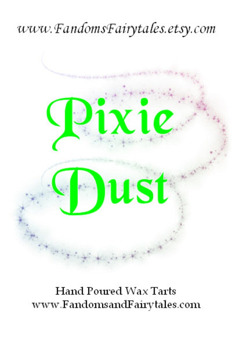 Pixie Dust Scented Wax Melts Disney Inpsired Wax Tarts Etsy