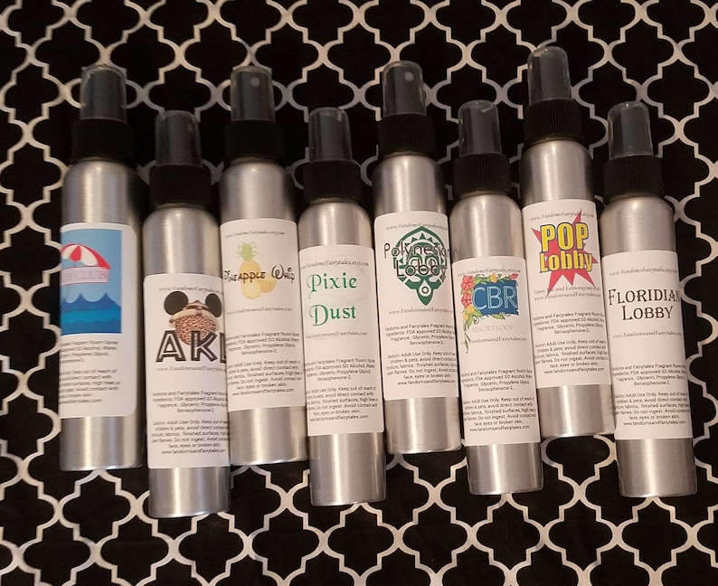 Room Sprays All the Theme Park inspired scents resorts, attractions, character scents image 1