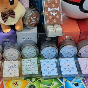 Eeveelutions Collection Scented Wax Tart - Wax melts - Candles - Room Spray Fairy Type, Water Type, Ice Type, Fire Type