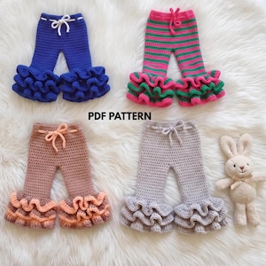 Big Ruffles Baby Pants Crochet Pattern | Easy to Follow | Newborn to 12 Months