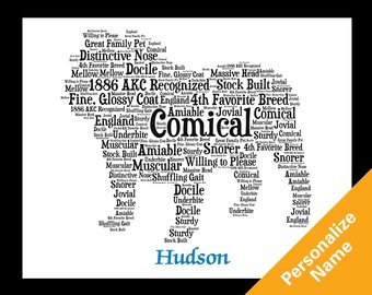 dogs name art etsy