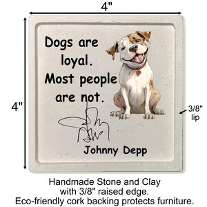 Funny Dog Quote Coasters | Gifts Idea For Pet Lovers | Dog Mom Dad Gift | Home Decor For Pet Owner |  Animal Lover Housewarming Gift
