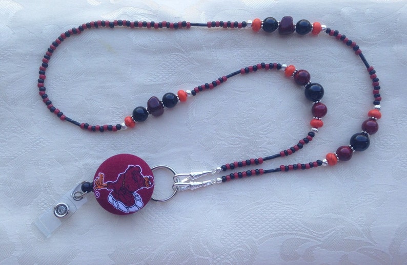Virginia Tech Hokies ID Badge Lanyard Retractable ID Badge Etsy