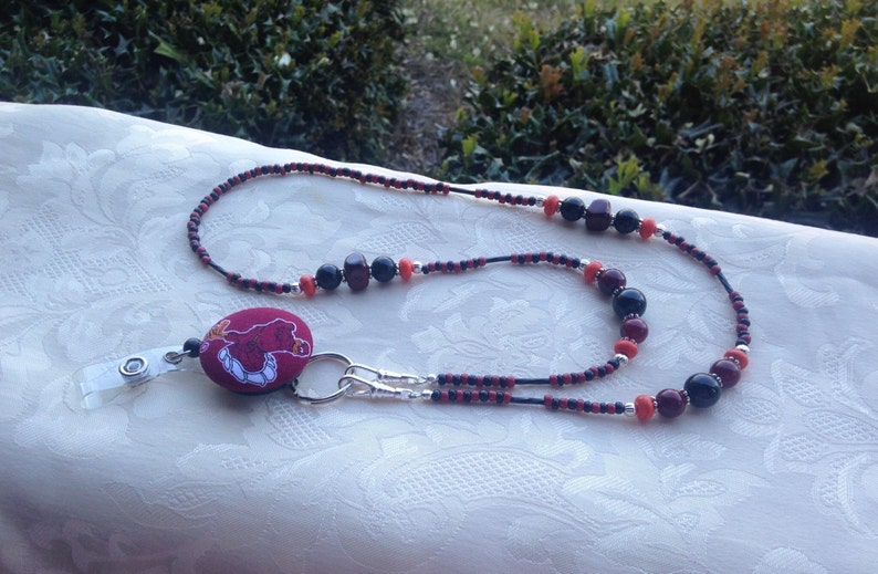 Virginia Tech Hokies ID Badge Lanyard Retractable ID Badge Etsy