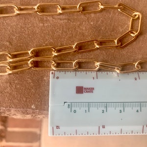 Gold Paperclip Chain Lanyard for ID Badge image 3