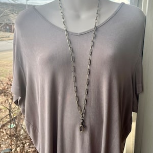 Bronze Paperclip Chunky Chain ID Badge Lanyard