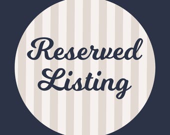 Reserved Listing for Shannon