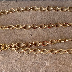Gold Chain Lanyard: Fancy Chain ID Badge Holder