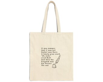 The One with Chandler's Poem Tote Bag