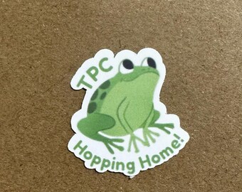 Frog Snail Mail Sticker Flakes, Mail, TPC, Traveling Postcard