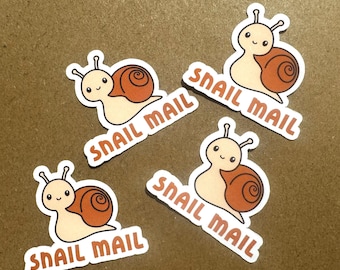 Snail Mail Sticker Flakes, Mail, TPC, Traveling Postcard