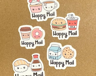 Cute Food Mail Sticker Flakes, Mail, TPC, Traveling Postcard, Kawaii