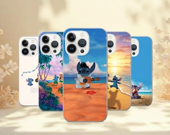 Lilo and Stitch Phone Case Stitch Cover For iPhone 17Pro, 16, 15, 14, 13, 12, Samsung S25, S24, S23Fe, S22, A16, A26, A56, Pixel 10, 9Pro