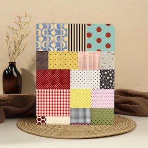 Vintage Patchwork iPad Case With Pen Slot, iPad A16 Air7 11", iPad 10/9/8, iPad Pro 2025 2024 11" 12.9", iPad Air 2026 M4,iPad Mini 6/7 A17