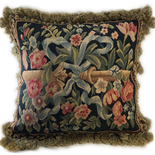 Aubusson Pillow Etsy