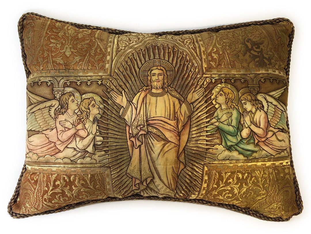 Pillow From Antique Church Vestments Etsy
