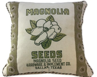 Magnolia Seed Sack Pillow